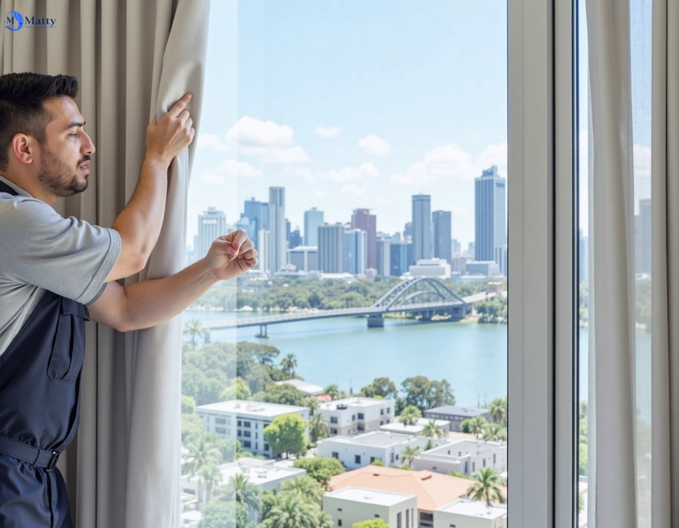 Professional curtain steam cleaning service avalon-vic QLD by Matty Curtain Cleaning